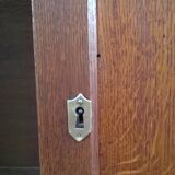 Ancien comptoir caisse de commerce chêne