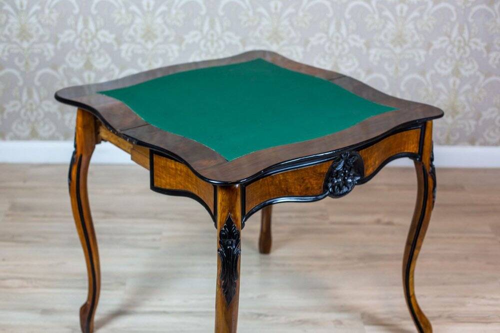 Antique Louis Philippe Walnut Game Table, 1890s