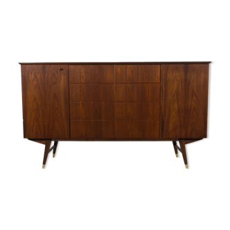 Mid-century swedish highboard in teak, 1950s