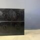 Black brutalist bar cabinet, 1970s
