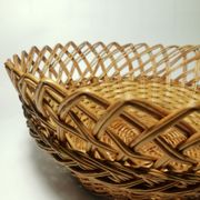 Panière ronde en osier vintage