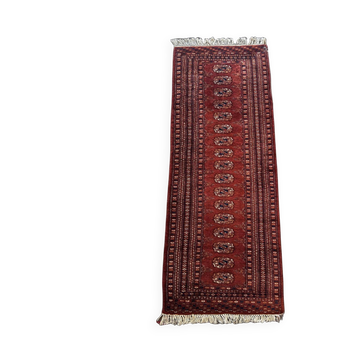 Handmade oriental hallway rug, 180cm x 70cm.