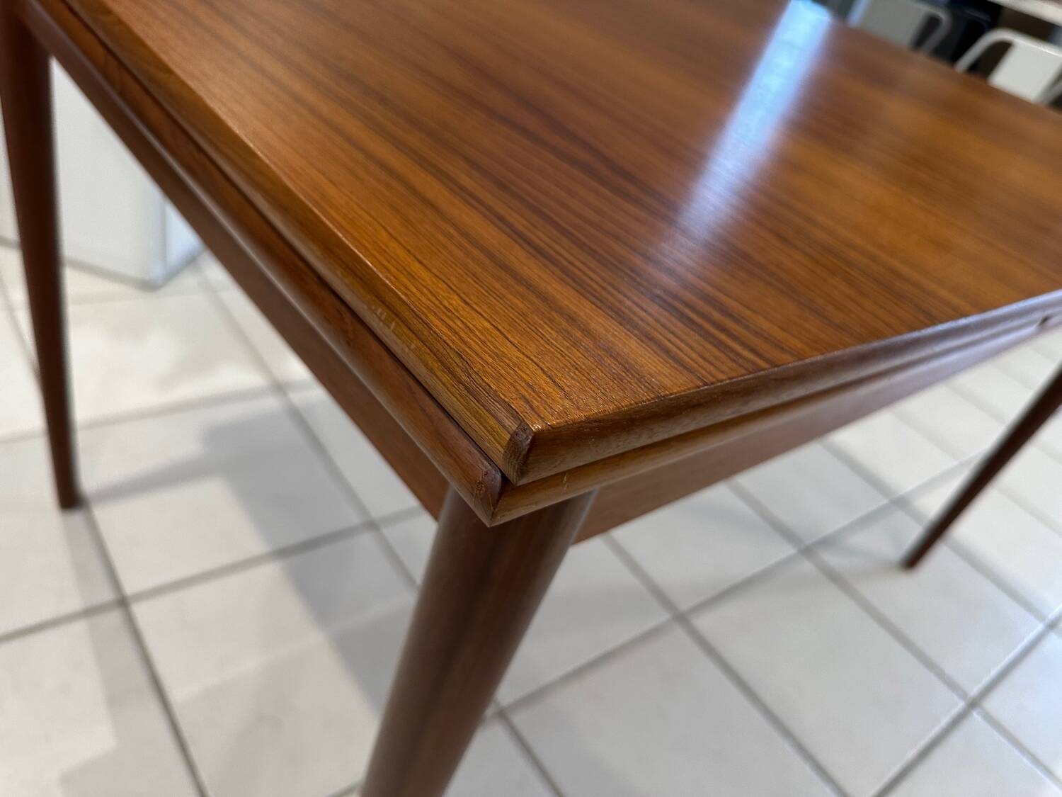 Vintage 1970s extendable Scandinavian teak table