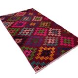 Vintage turkish kilim rug ,  136 x 76 cm