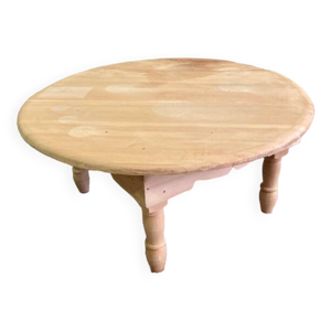 Table ronde en bois de