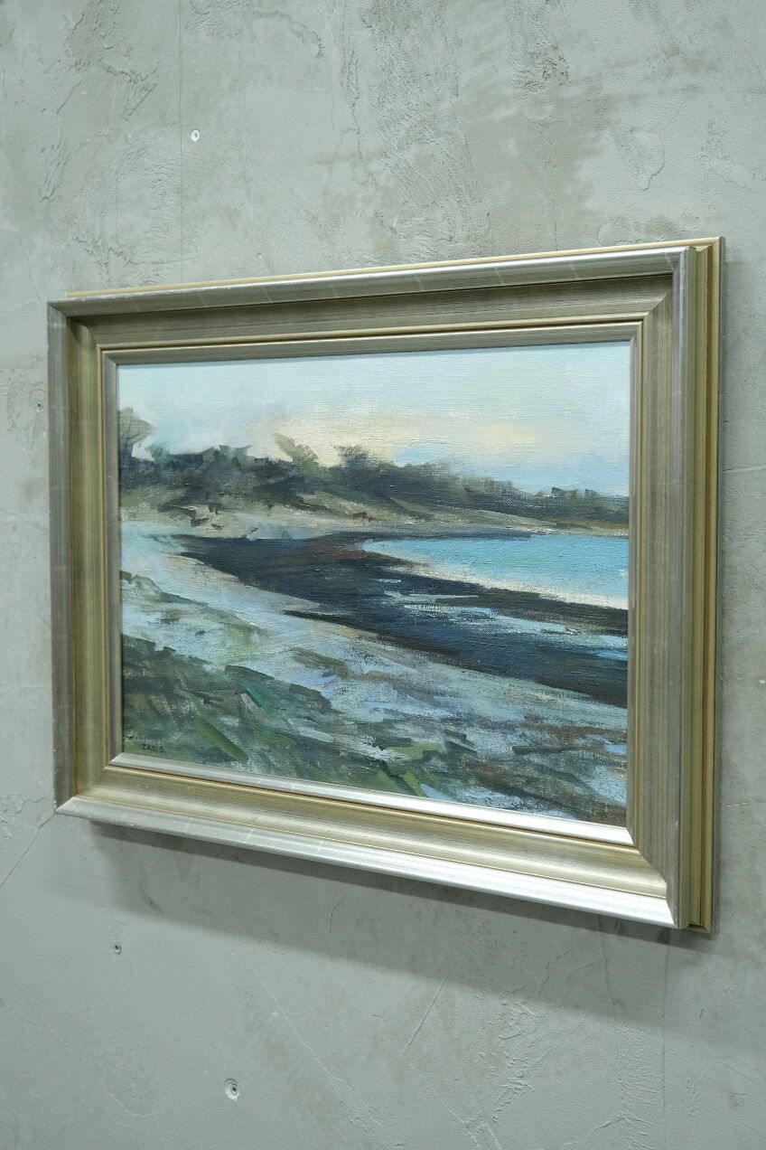 Jacques Zadig, Scandinavian Modern Landscape, Oil on Canvas, Framed