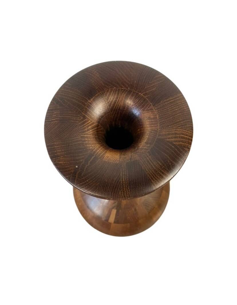 Wooden vase by Maurice Bonami for De Coene Frères, Belgium 1950