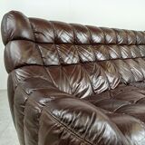 Vintage leather sofa 1970s