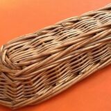 Braided wicker banneton basket