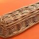 Braided wicker banneton basket