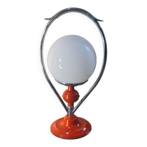 Lampe acier peint - origine