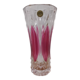 Arques crystal vase model Châtelet rosé
