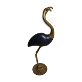 Pink flamingo in brass