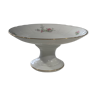 Plat vintage sur pied en porcelaine