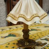 Pair of bronze bedside lamps