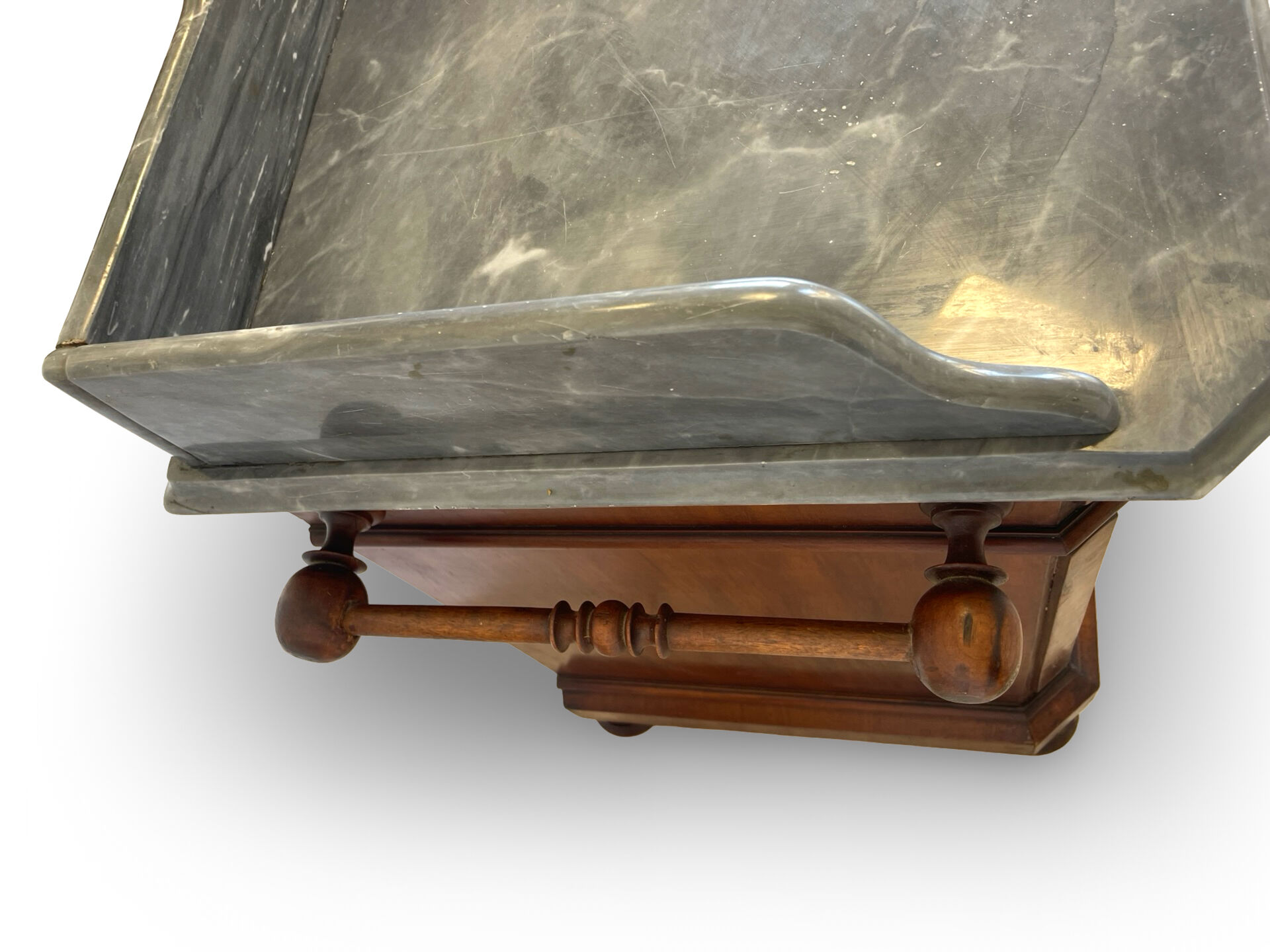 The antique walnut vanity , 19th century