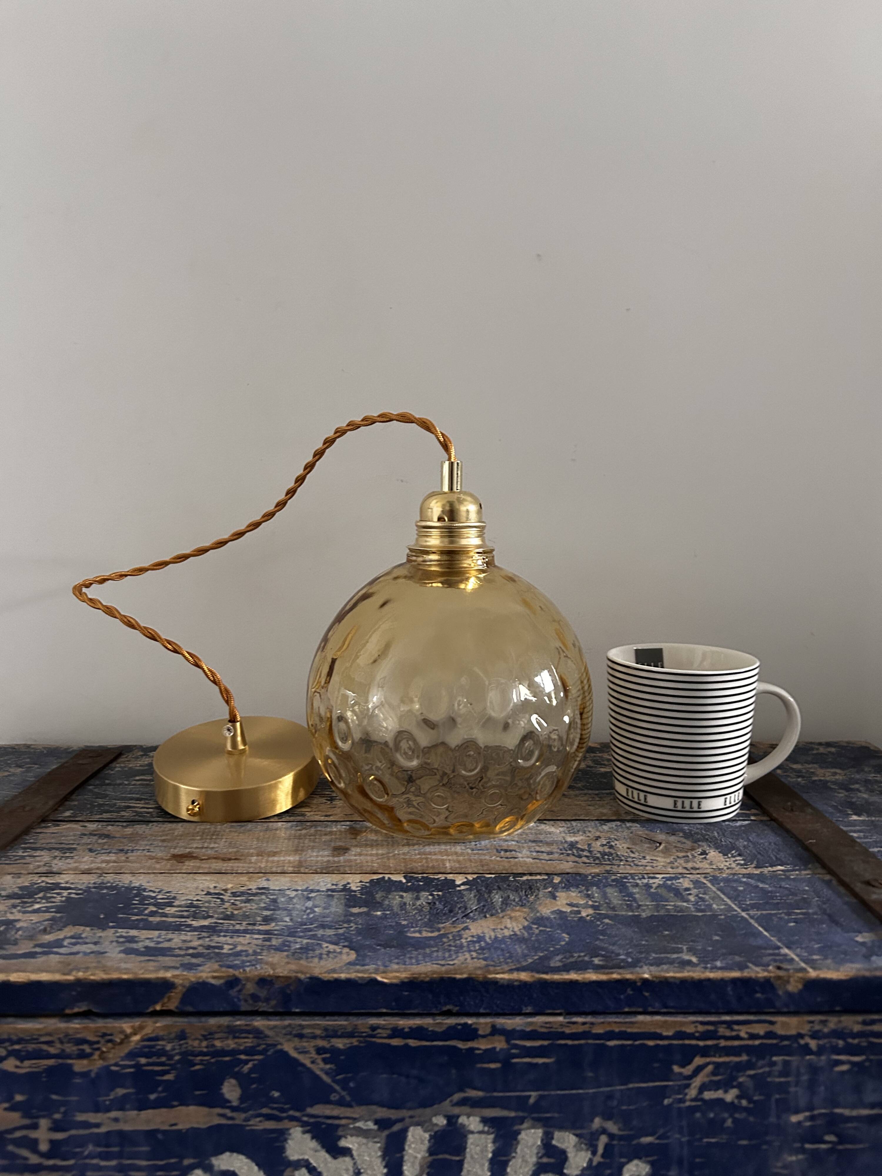 Old ball pendant light