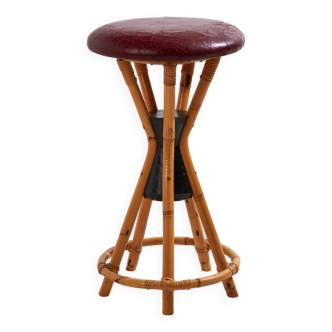 Tabouret de bar en bambou (mk10412)