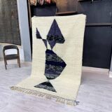 Beni Ouraine wool rug, size 150 x 250 cm
