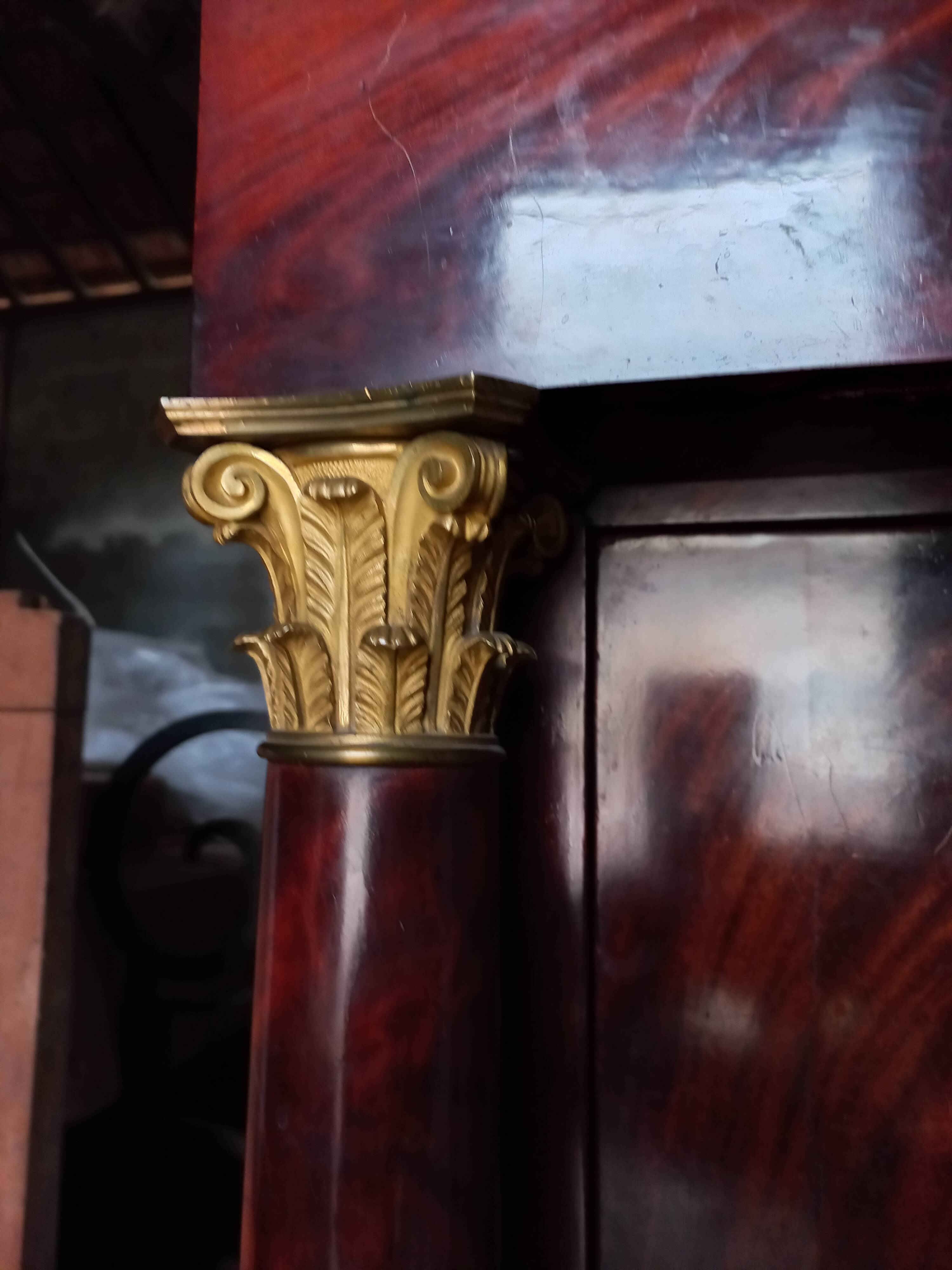 Empire Period Corinthian Bronze Secretary