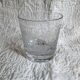 Baccarat crystal water glass engraved with arabesques, 20th century.