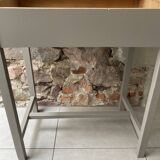 Old renovated ash gray lectern