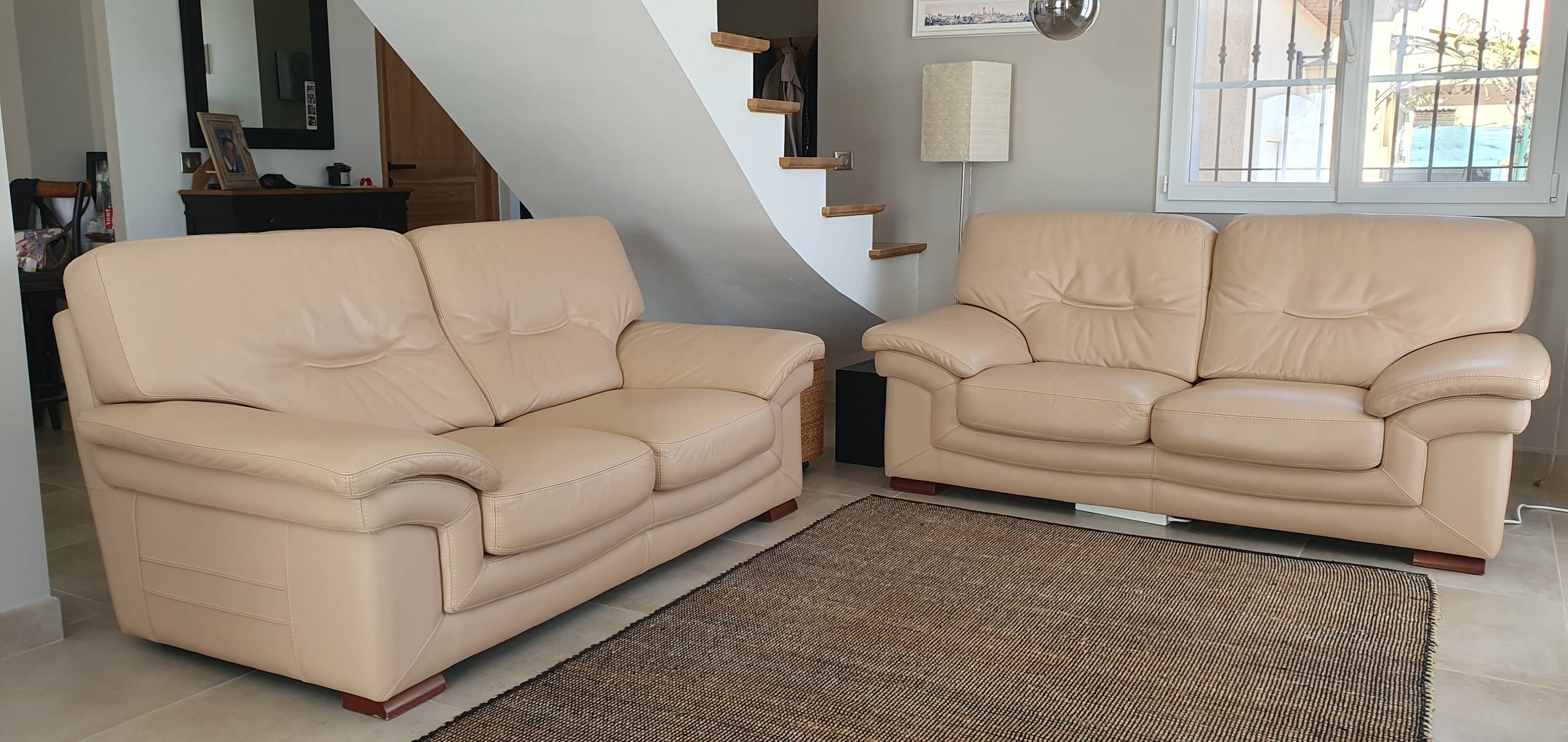 Leather sofas