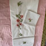 Table service and those hollyhock napkins