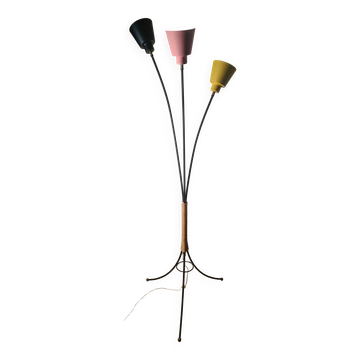 vintage floor lamp 1950 to 70 restored original electrics 158x62