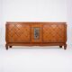 Art Deco oak buffet with crossbars, France, 1940s