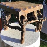 Brutalist mountain chalet stool