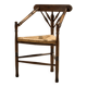 Oak armchair with three legs