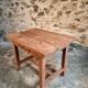French antique writing desk / work table in cherry wood, 19th century