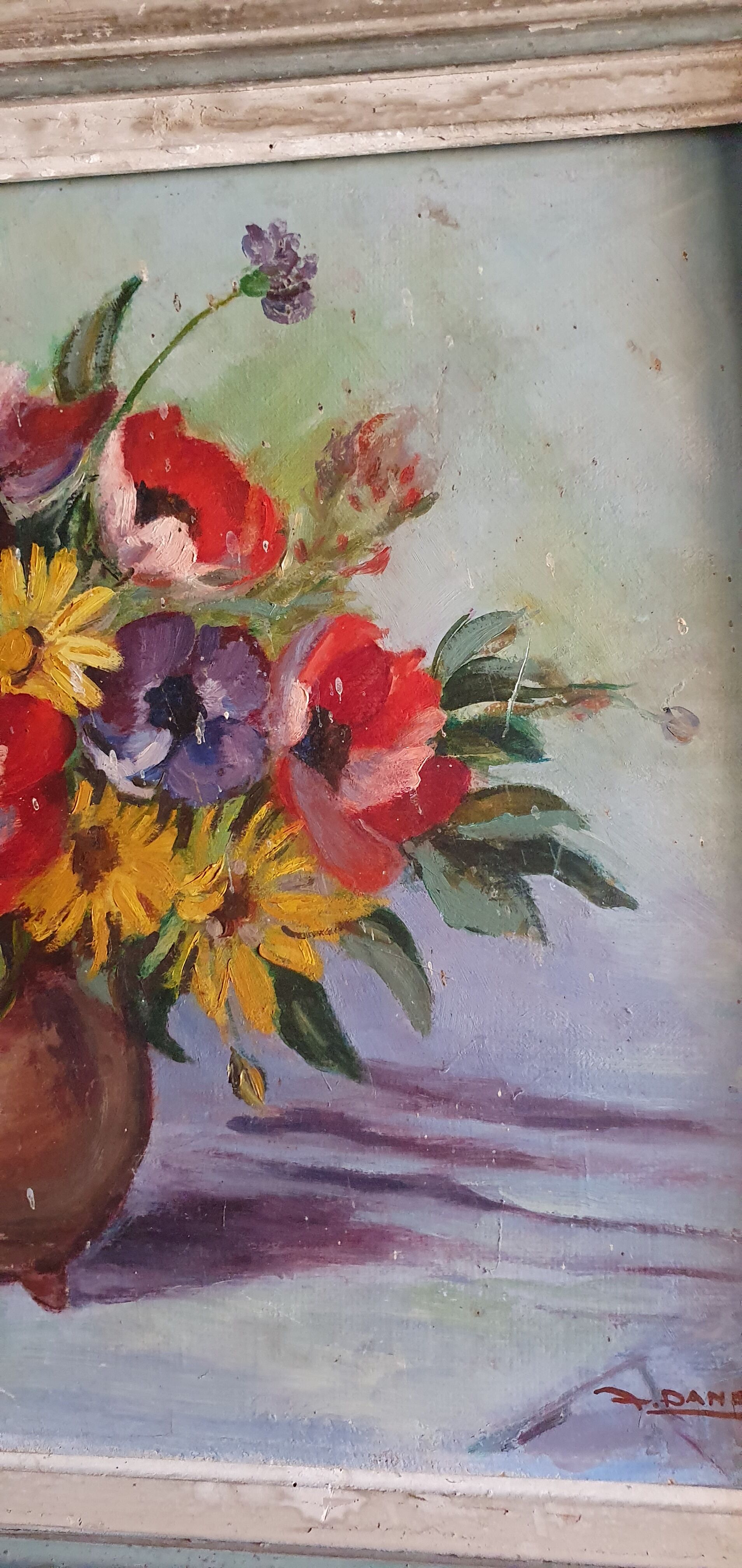 Bouquet de fleurs avec couleurs intenses