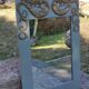 Miroir vintage original décor oiseaux