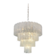 Multi-level chandelier in vintage murano glass - 78 glasses blanc d'albatre