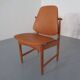 Teak and brass side chair by Arne Hovmand-Olsen for Mogens Kold, 1950s