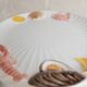 XL White Ceramic Oval Seafood Plate, 1980s Japan, Hand-Painted Relief, Vintage Decor