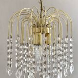 Vintage Italian waterfall chandelier with tassels