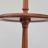 Psyche barber mirror with tripod base in cherry wood with system