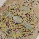 3x10 Light Green & Cream Antique Vintage Runner Rug, 80x296Cm