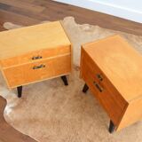 Pair of vintage 1960s bedside tables