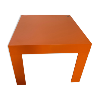 Table Flair Marc Held, plastique orange années 70