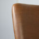Mid-century Brown Leatherette Swivel Chair from Stol
