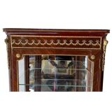 Louis XV style display cabinet in wood and bronze, with several shelves