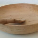 Wooden dish and spoon