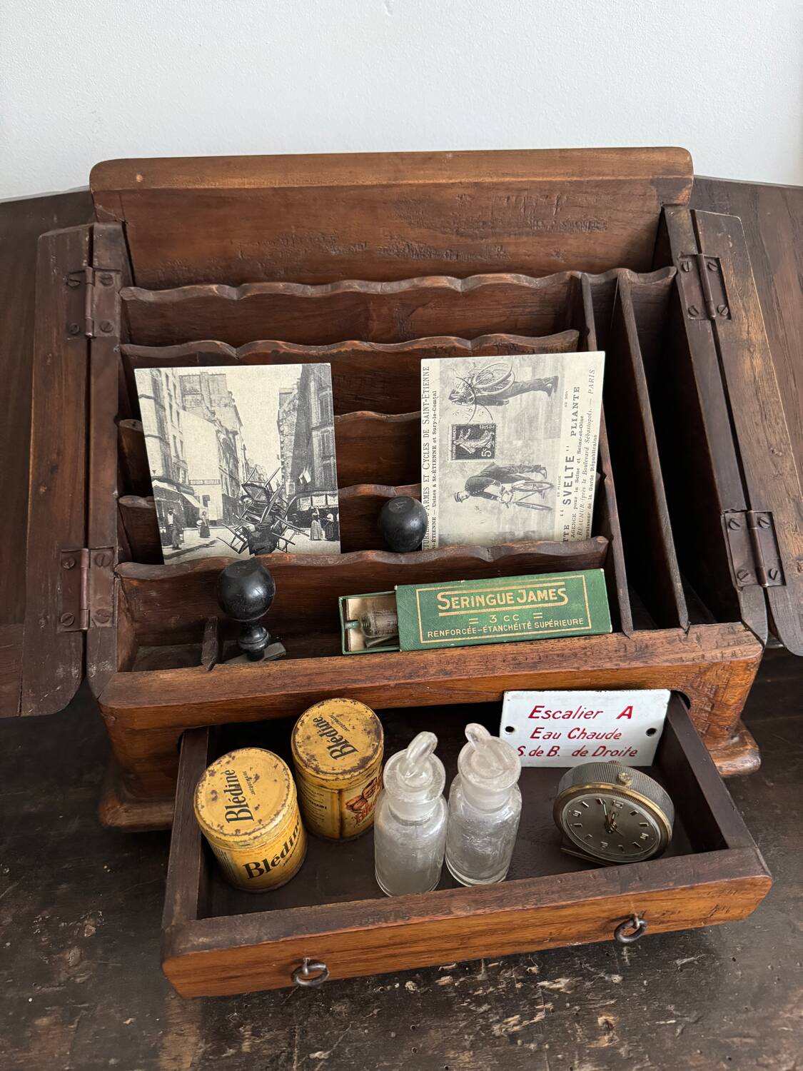 Small wooden storage unit