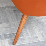 Vintage Sofa, 1960s, Russet Velvet