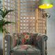 Paravent en bambou vintage