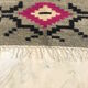 Pink white grey carpet wool hall hand made kilim 150x60cm